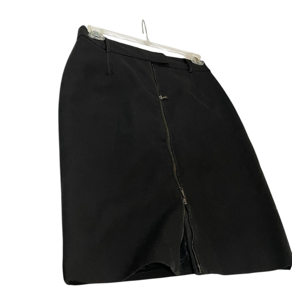 Zara Woman black Zip Front Pencil Skirt US size 8